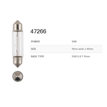 Narva 12V Festoon Globes Box of 10 - Various sizes